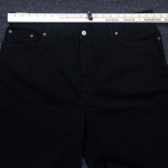 Vintage Y2K 90s Levi's 550 Mom Jeans Relaxed Fit Tapered Leg Women 22W M Black - Picture 5 of 11